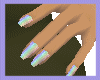 *V* Cloudy Pastel Nails