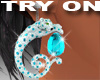 Turquoise Tiger Earring