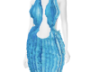 Backless maxi Blue