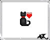 *AK black cat sticker