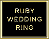 RUBY WEDDING RING