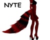 Red Black Wolf Tail