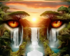Lion face nature bg