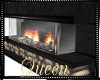 !Q M Black Fireplace