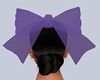 Purple Stripes Bow