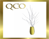 QCO GOLD VASE