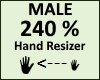 Hand Scaler 240% Male