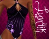 E! purple corset top