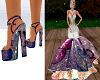 Butterfly wedding shoes