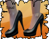 Spud/ Black heels