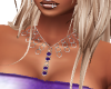 purple n silver necklace