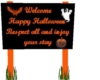 Halloween welcome sign 