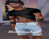 Mens Jean Ripped Shorts