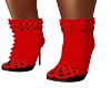 D-Debs Red Ankle Boots