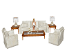 White Velour Sofa Set