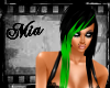 Liona Hair{blk & Green)