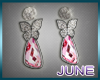 ^JW^ Butterfly Earrings