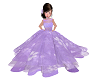 lilac flower girl dress
