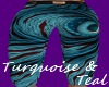 Turquoise & Teal Pants