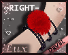 ✨L *Right*Fur*Red-Blkc