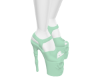 Green Skull Heels