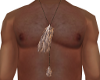 Tan Feather Necklace