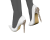 White/Gold Heels