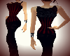 [LB]Corset&Pants Rd/Blk