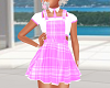 [SS] Overalls Pink Plaid
