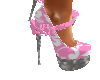 Pink floral summer shoes