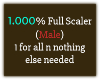 1.000% M. Full Scaler.