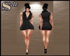 S* BLACK DENİM DRESS