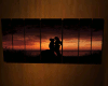 Split Frame sunset love