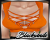 Orange Laced Top
