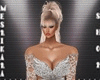 Hera Wht Sequin Gown