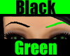 Black Green Thin Eyebrow