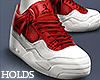 4's Red on White F