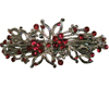 Ruby Red Flower Ring
