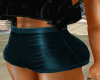 ;ba;teal leather shorts