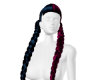 blu/pp braided hair