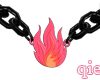 Pink Flame Chain