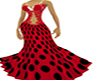 vestido sevillana rojo
