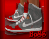 BO$$ GRAY/RED kicks