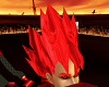 Red Flame Saiyan Hair