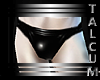 Talcum Rubber Trunks Blk