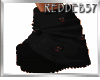 Teddy Bear Heads Red/Blk