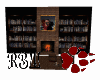 Book Shelf w/fireplace