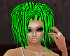 green/black rave hair