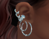 Moonstone Hoop Earrings