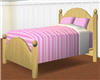 Pink Striped Bed